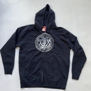 Element Men’s Full Zip Hooded Jacket In Navy Size XL